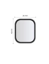 Wholesale Hybrid Glass Hofi for Apple Watch 44mm Black - HOFI022BLK - {ean13} - Hurt
