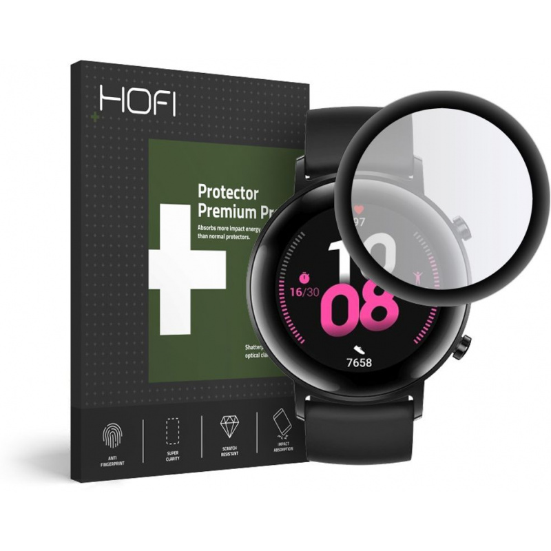 Hofi Distributor - 5906735417739 - HOFI034 - Hofi Hybrid Glass Huawei Watch GT 2 42mm Black - B2B homescreen