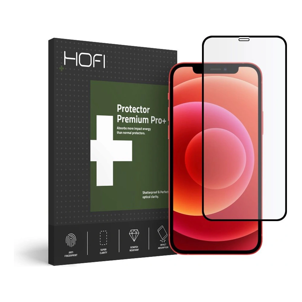 Hurtownia GSM - Szkło hartowane Hofi Full Pro+ Apple iPhone 12 Pro Max Black - HOFI046BLK - {ean13} - Hurt