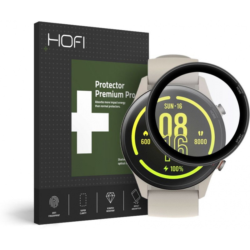 Hofi Distributor - 6216990209826 - HOFI073BLK - Hofi Hybrid Glass Xiaomi Mi Watch Black - B2B homescreen