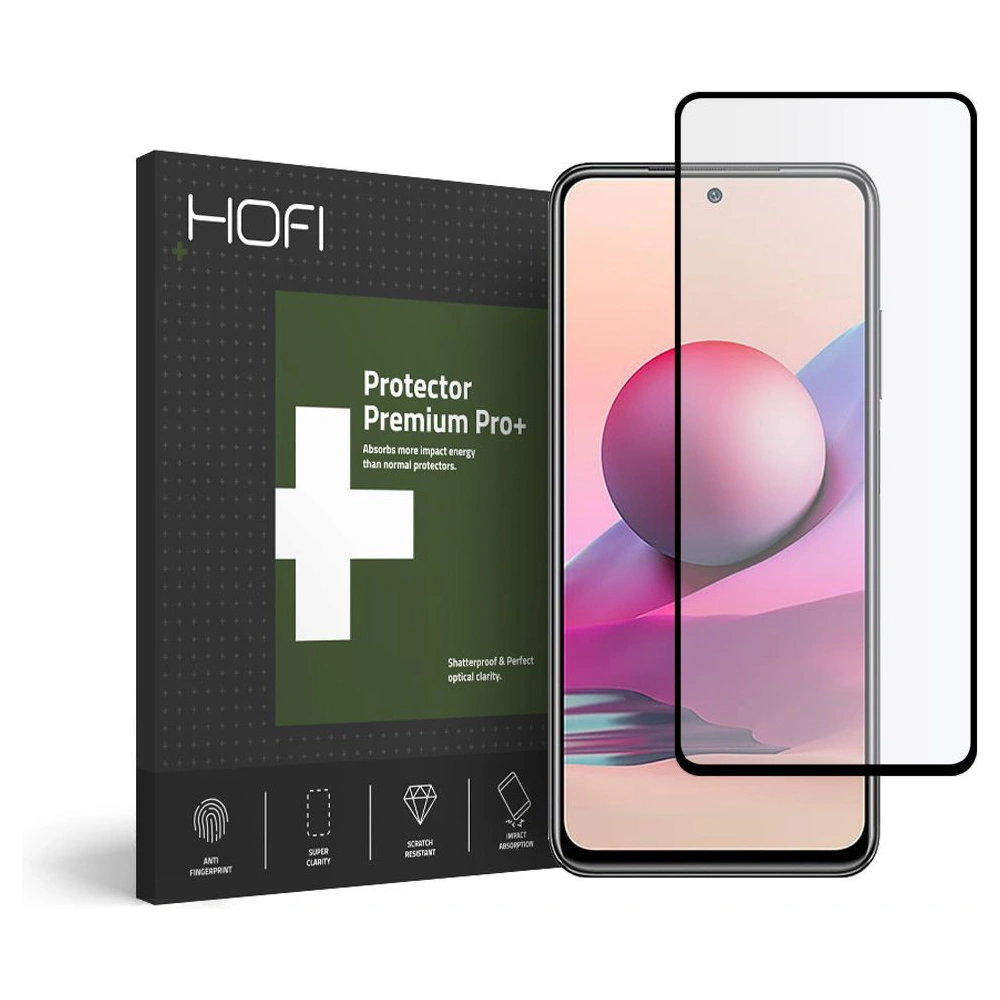 Hurtownia GSM - Tvrzené sklo Hofi Glass Pro+ Redmi Note 10/10s černé - HOFI099BLK - {ean13} - Hurt