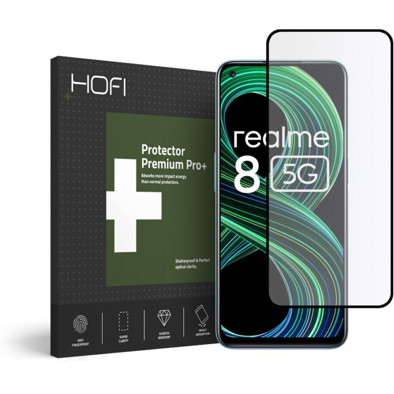 Hofi Distributor - 6216990212130 - HOFI109BLK - Hofi Glass Pro+ Realme 8 5G/Narzo 30 5G Black - B2B homescreen