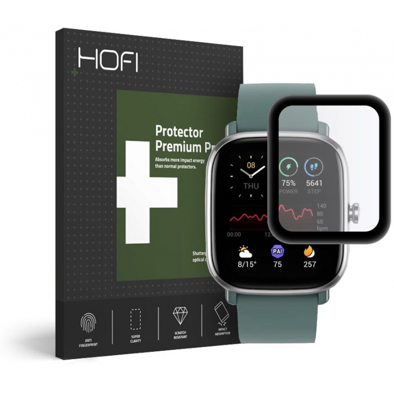 Hofi Distributor - 6216990212215 - HOFI110BLK - Hofi Hybrid Glass Amazfit GTS 2 Mini Black - B2B homescreen