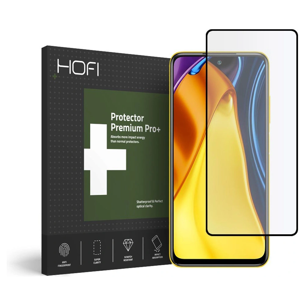 Hurtownia GSM - Tvrzené sklo Hofi Glass Pro+ POCO M3 Pro 5G/Redmi Note 10 5G černé - HOFI112BLK - {ean13} - Hurt