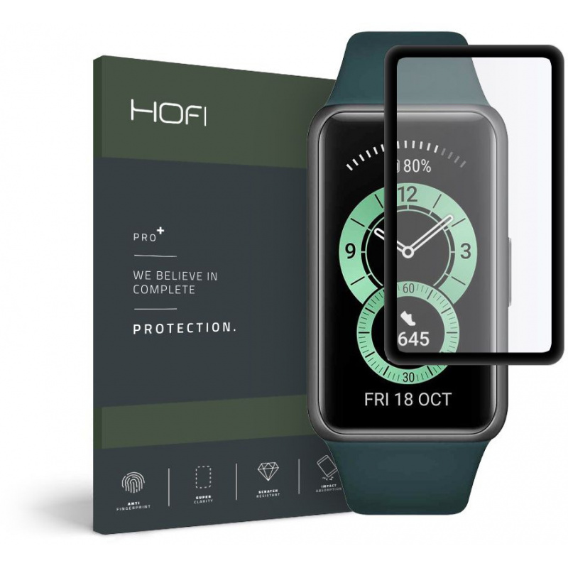 Hofi Distributor - 6216990212543 - HOFI117BLK - Hofi Hybrid Glass Huawei Band 6 Black - B2B homescreen