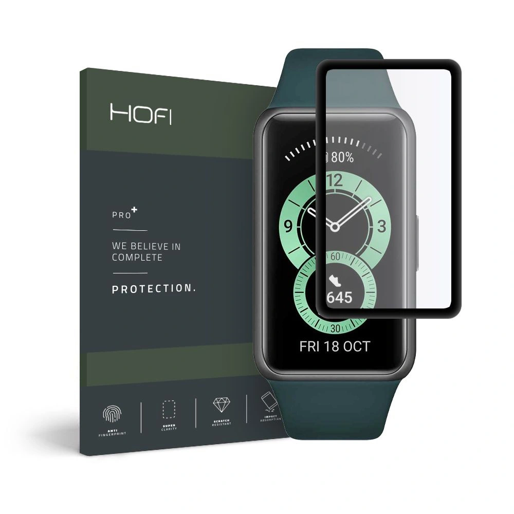 Hurtownia GSM - Hybidní sklo Hofi Hybrid Glass Huawei Band 6 Black - HOFI117BLK - {ean13} - Hurt