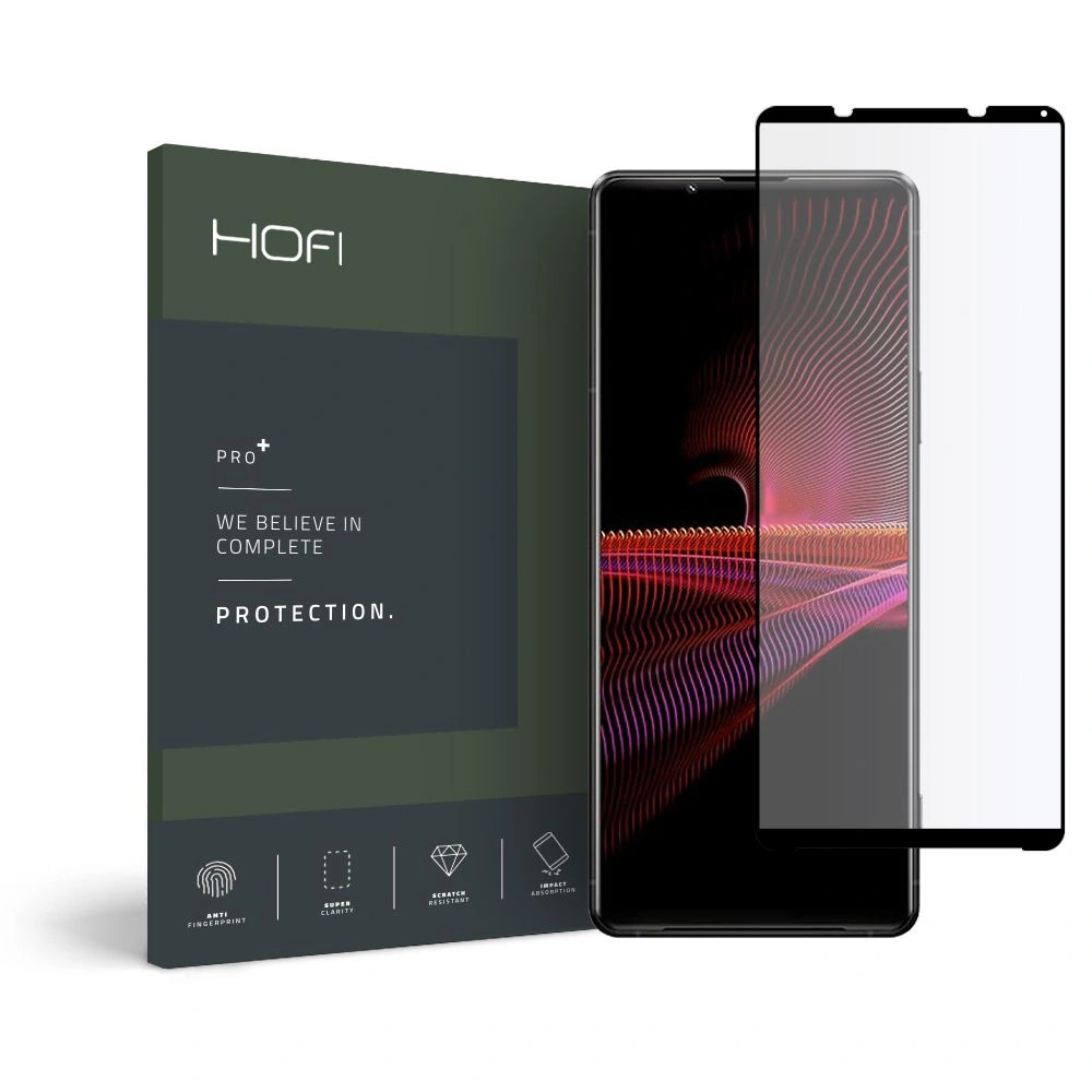 Hurtownia GSM - Tvrdé sklo Hofi Glass Pro+ Sony Xperia 1 III Černé - HOFI118BLK - {ean13} - Hurt