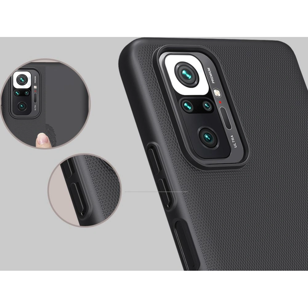 Hurtownia GSM - Etui Nillkin Frosted Shield Redmi Note 10 Pro Černé - NLK011BLK - {ean13} - Hurt