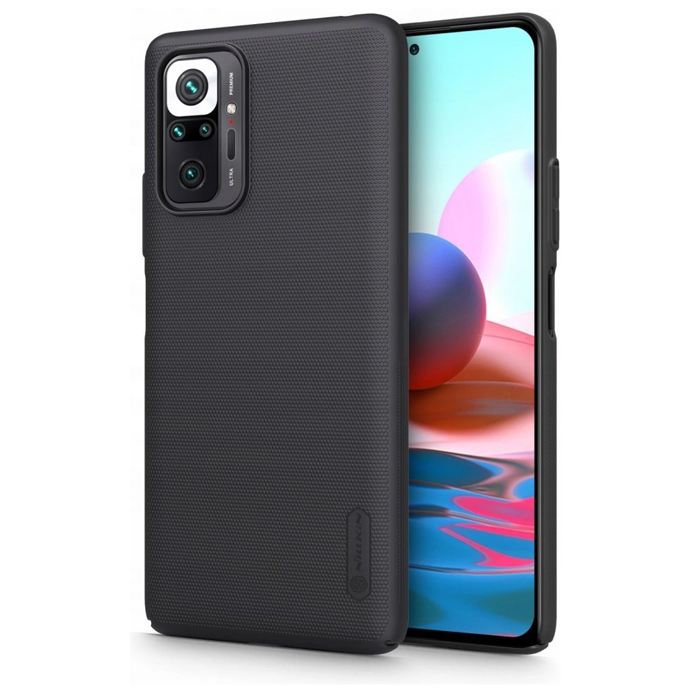 Hurtownia GSM - Etui Nillkin Frosted Shield Redmi Note 10/10s Černé - NLK014BLK - {ean13} - Hurt