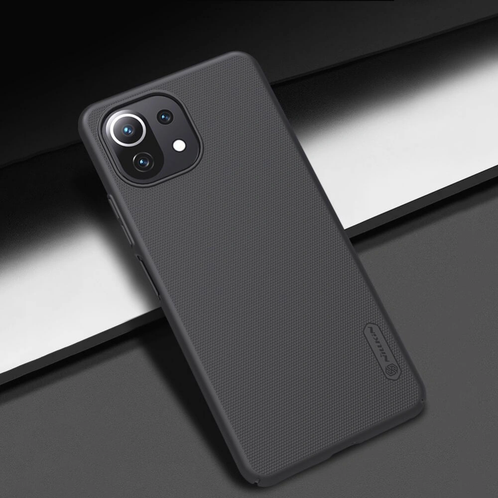 Hurtownia GSM - Etui Nillkin Frosted Shield Xiaomi Mi 11 Lite/NE/5G Černá - NLK019BLK - {ean13} - Hurt