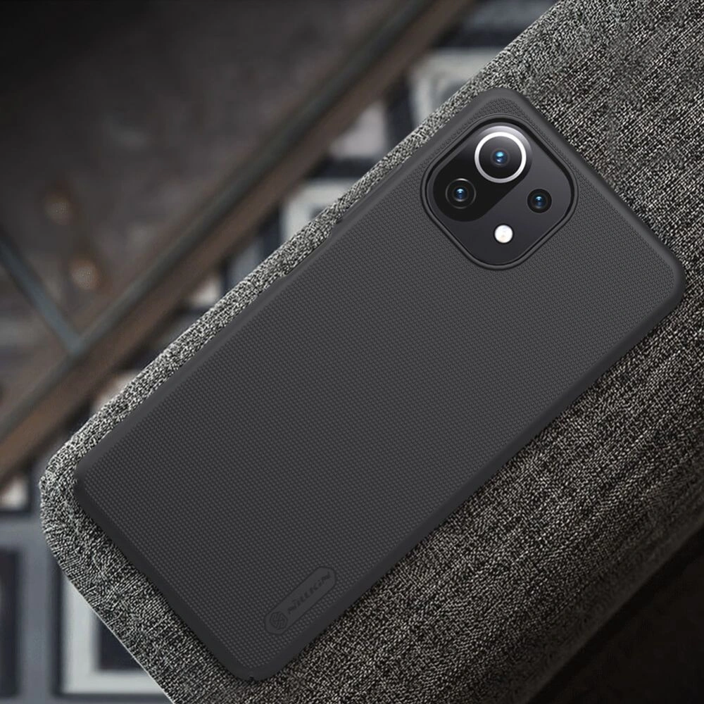 Hurtownia GSM - Etui Nillkin Frosted Shield Xiaomi Mi 11 Lite/NE/5G Černá - NLK019BLK - {ean13} - Hurt
