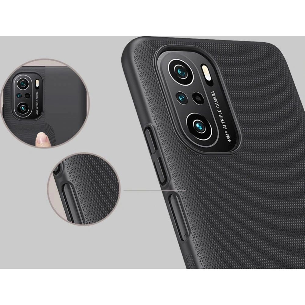 Hurtownia GSM - Etui Nillkin Frosted Shield Xiaomi Mi 11i/POCO F3 Černá - NLK022BLK - {ean13} - Hurt