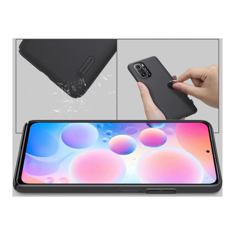 Hurtownia GSM - Etui Nillkin Frosted Shield Xiaomi Mi 11i/POCO F3 Černá - NLK022BLK - {ean13} - Hurt
