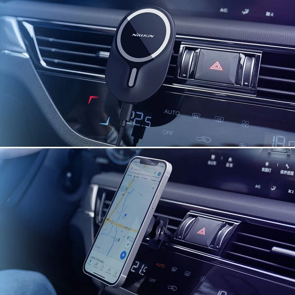 Wholesale Nillkin Magnetic MagSafe Vent Car Mount Black - NLK024BLK - {ean13} - Hurt