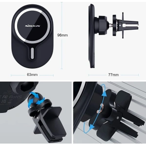 Hurtownia GSM - Uchwyt samochodowy Nillkin Magnetic MagSafe Vent Car Mount Black - NLK024BLK - {ean13} - Hurt