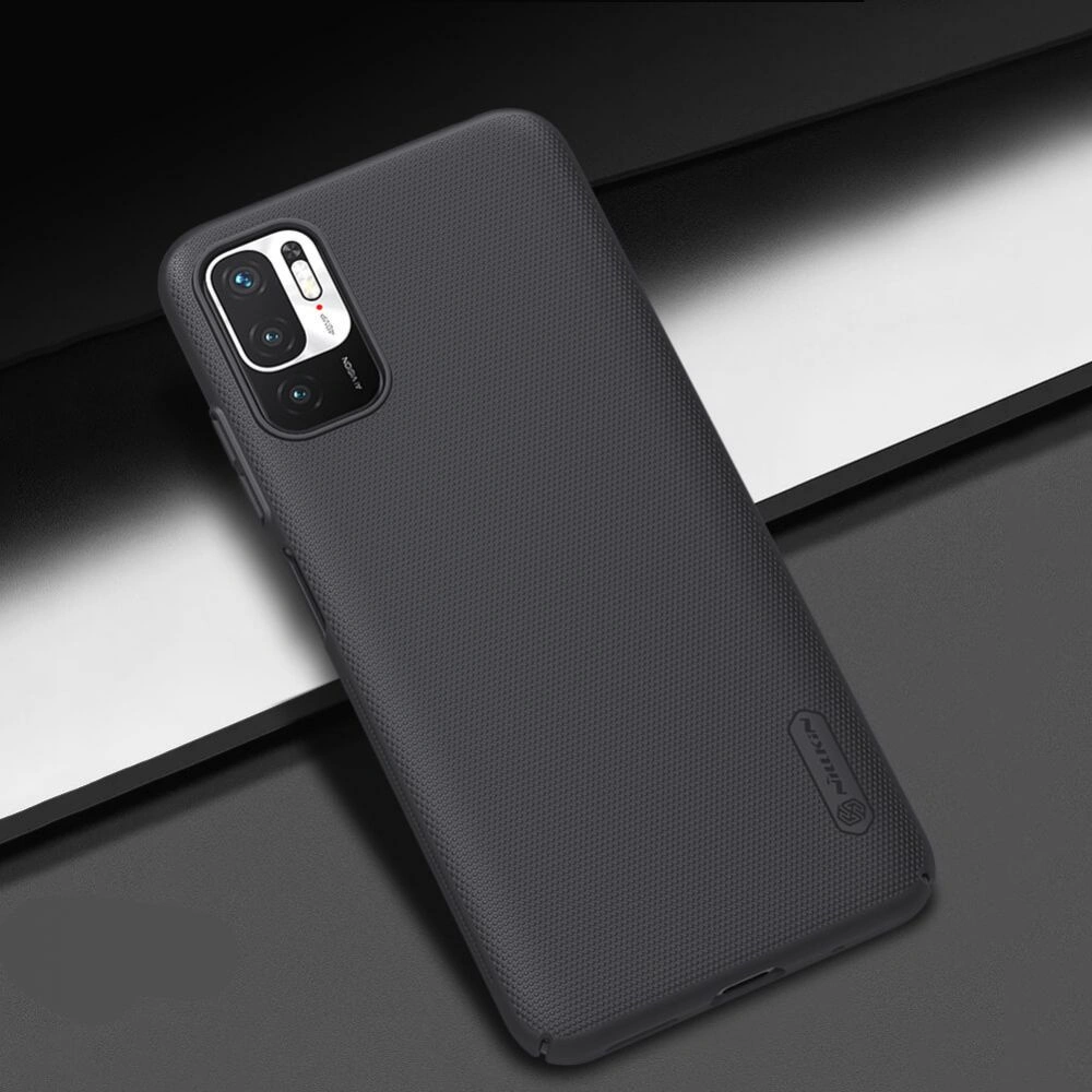 Hurtownia GSM - Etui Nillkin Frosted Shield POCO M3 Pro 5G/Redmi Note 10 5G černé - NLK025BLK - {ean13} - Hurt