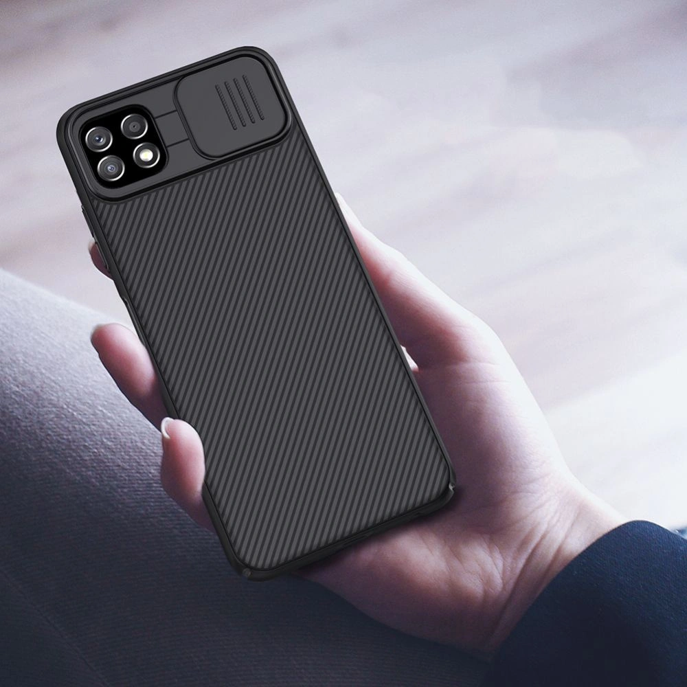 Hurtownia GSM - Etui Nillkin CamShield Samsung Galaxy A22 5G černé - NLK028BLK - {ean13} - Hurt