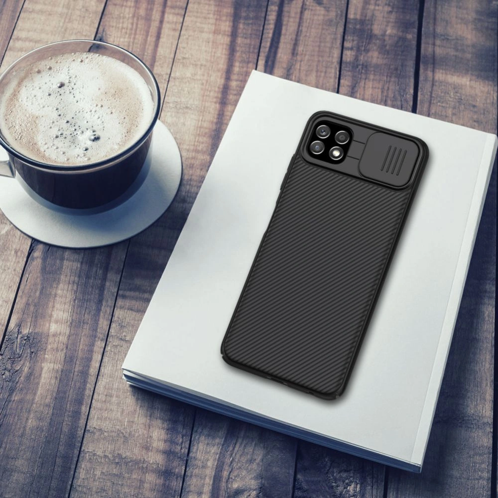 Hurtownia GSM - Etui Nillkin CamShield Samsung Galaxy A22 5G černé - NLK028BLK - {ean13} - Hurt