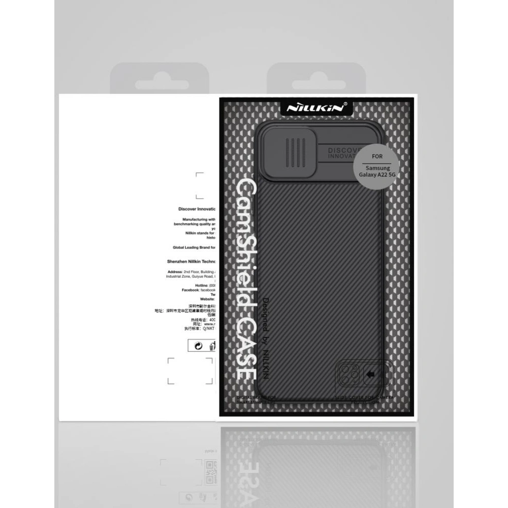 Hurtownia GSM - Etui Nillkin CamShield Samsung Galaxy A22 5G černé - NLK028BLK - {ean13} - Hurt