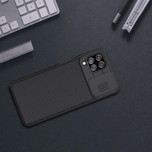 Hurtownia GSM - Etui Nillkin CamShield Samsung Galaxy A22/M22 LTE Černé - NLK029BLK - {ean13} - Hurt