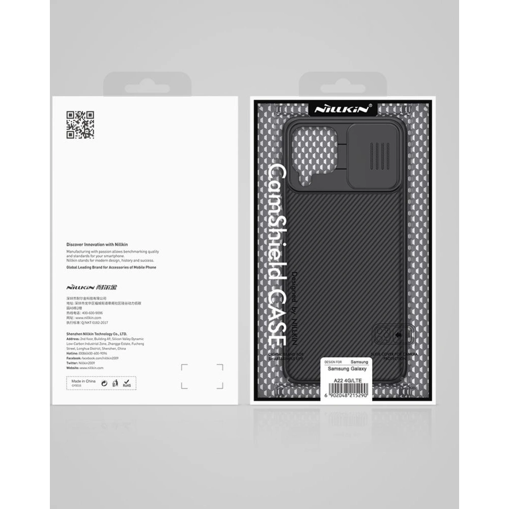 Hurtownia GSM - Etui Nillkin CamShield Samsung Galaxy A22/M22 LTE Černé - NLK029BLK - {ean13} - Hurt