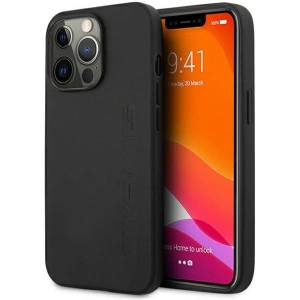 Hurtownia GSM - Etui Mercedes AMG AMHCP13LDOLBK Apple iPhone 13 Pro czarny/black hardcase Leather Hot Stamped - MRS031BLK - {ean13} - Hurt