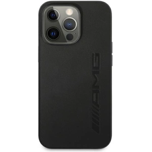 Hurtownia GSM - Etui Mercedes AMG AMHCP13LDOLBK Apple iPhone 13 Pro czarny/black hardcase Leather Hot Stamped - MRS031BLK - {ean13} - Hurt