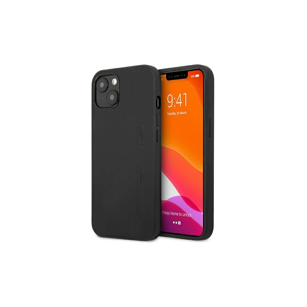 Hurtownia GSM - Etui Mercedes AMG AMHCP13SDOLBK Apple iPhone 13 mini czarny/black hardcase Leather Hot Stamped - MRS033BLK - {ean13} - Hurt