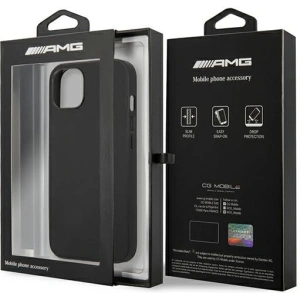 Hurtownia GSM - Etui Mercedes AMG AMHCP13SDOLBK Apple iPhone 13 mini czarny/black hardcase Leather Hot Stamped - MRS033BLK - {ean13} - Hurt