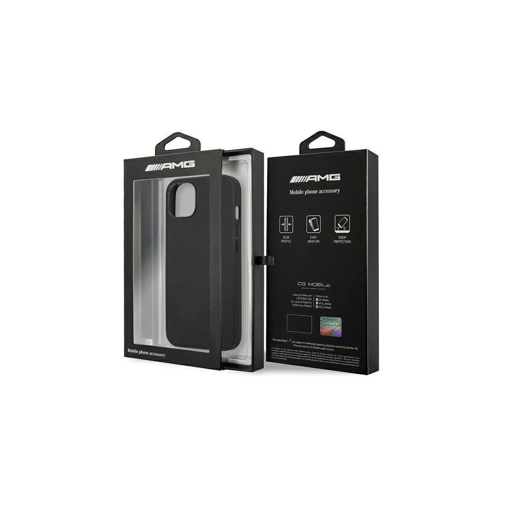 Hurtownia GSM - Etui Mercedes AMG AMHCP13SDOLBK Apple iPhone 13 mini czarny/black hardcase Leather Hot Stamped - MRS033BLK - {ean13} - Hurt
