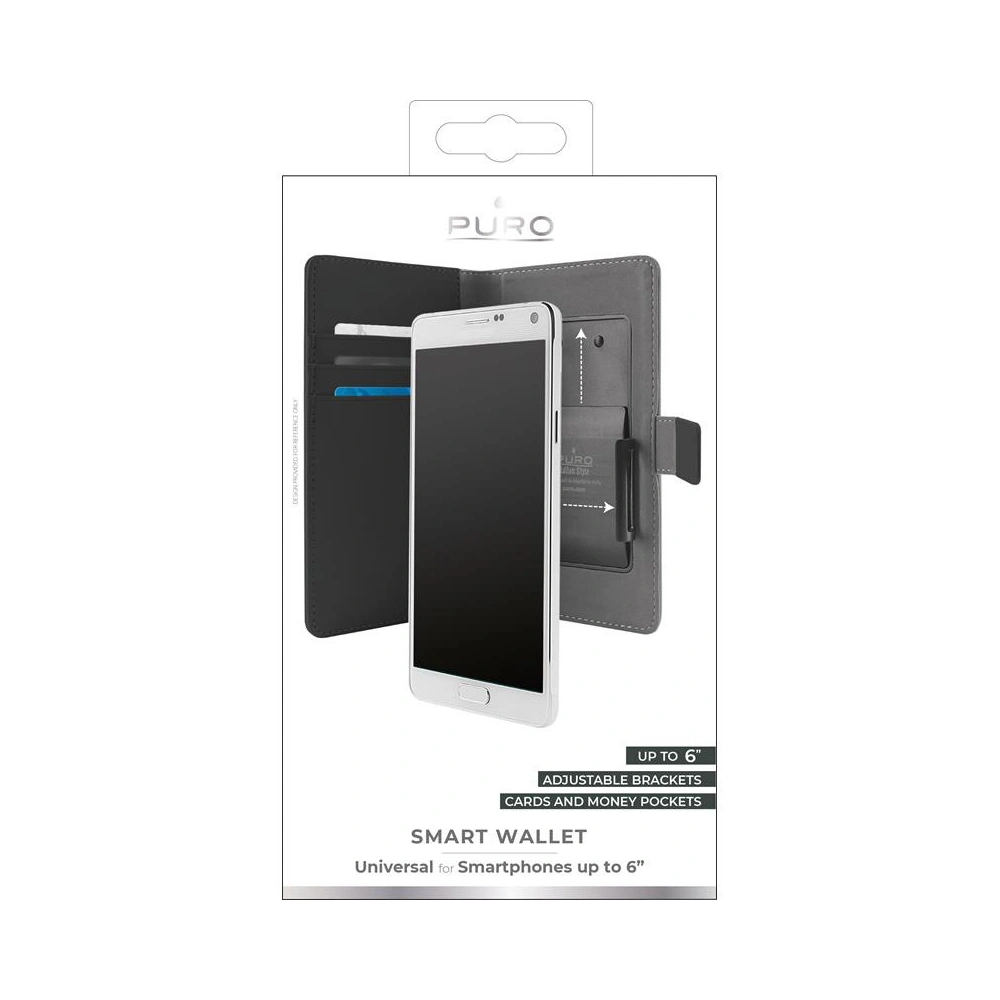 Hurtownia GSM - Etui PURO Universal Smart Wallet XXL (černé) - PUR503BLK - {ean13} - Hurt