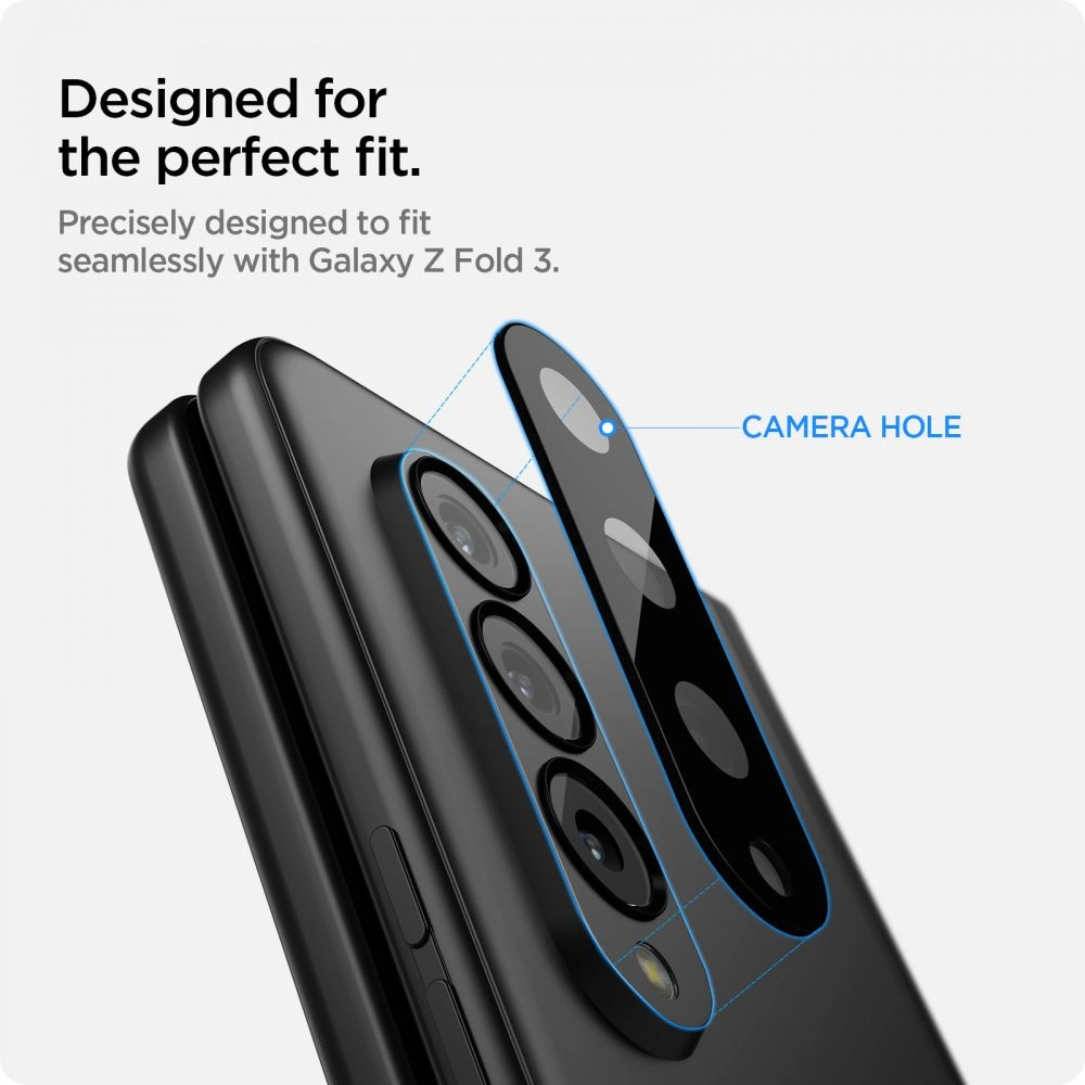 Hurtownia GSM - Zpevněné sklo na aparát Spigen Optik Camera Lens Samsung Galaxy Fold 3 Black [2 PACK] - SPN1915BLK - {ean13} - Hurt