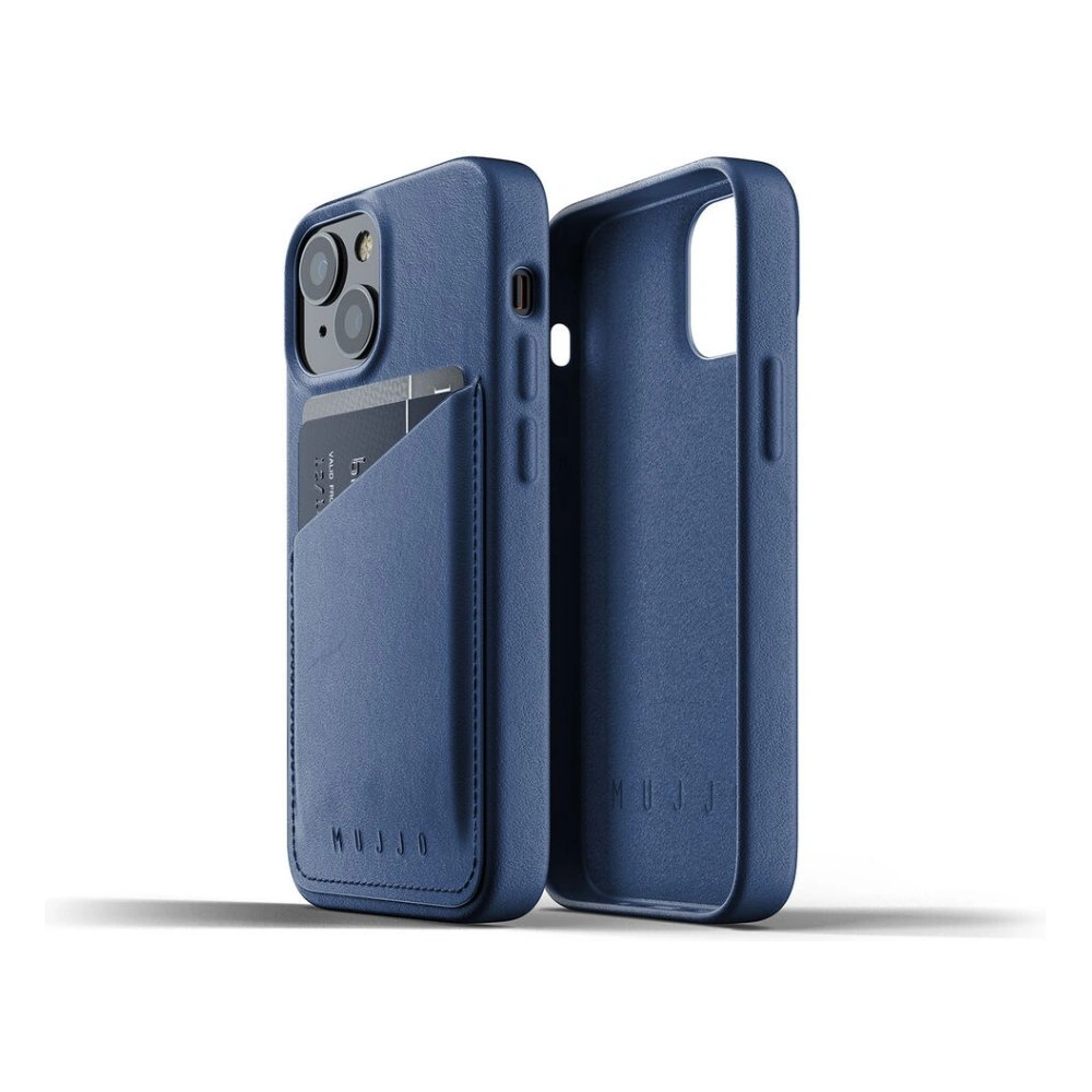 Hurtownia GSM - Etui Mujjo Full Leather Wallet Case Apple iPhone 13 mini (modré) - MUJ079BLU - {ean13} - Hurt