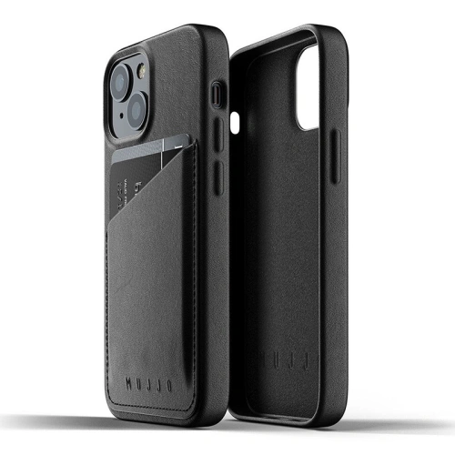 Etui Mujjo Full Leather Wallet Case Apple iPhone 13 mini (czarne)