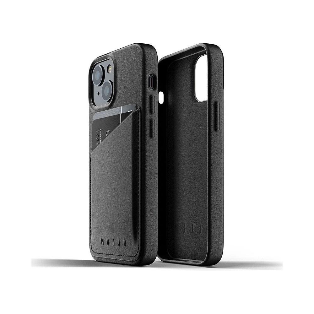 Hurtownia GSM - Etui Mujjo Full Leather Wallet Case Apple iPhone 13 mini (černé) - MUJ078BLK - {ean13} - Hurt