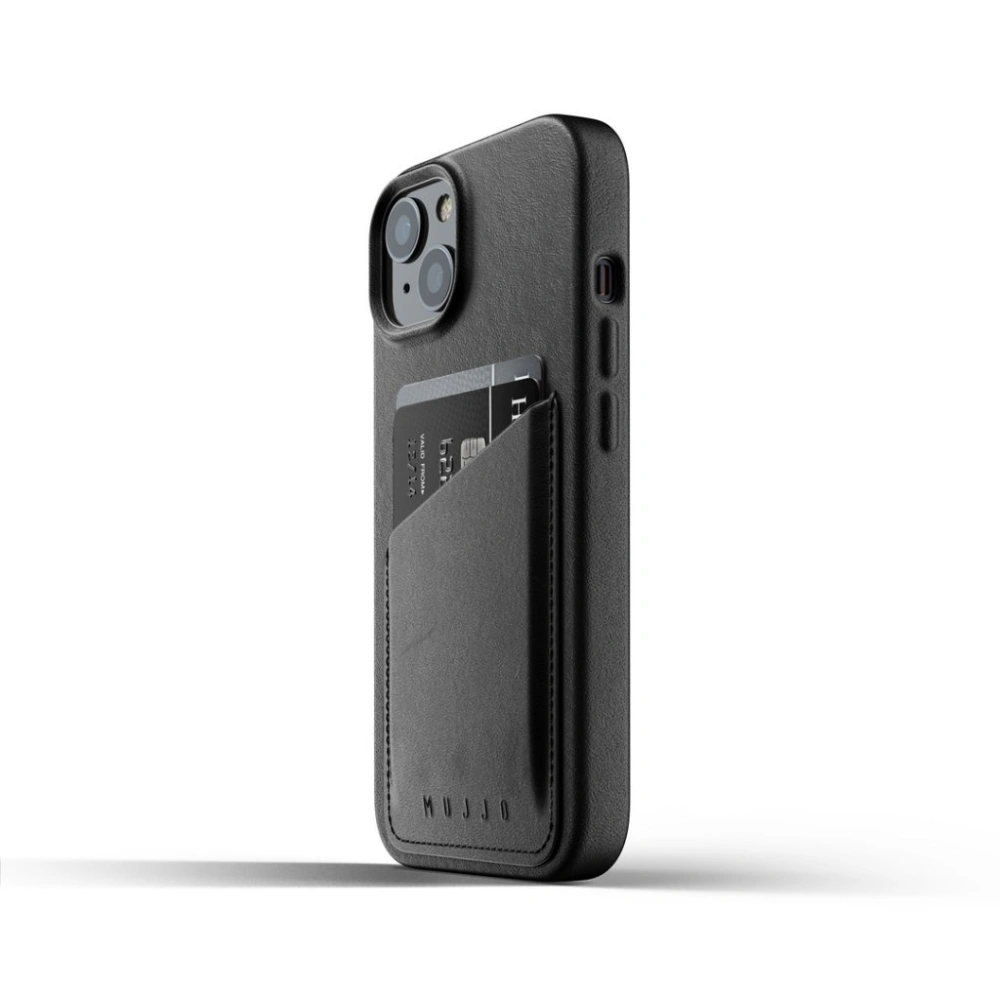 Hurtownia GSM - Etui Mujjo Full Leather Wallet Case Apple iPhone 13 (černé) - MUJ072BLK - {ean13} - Hurt