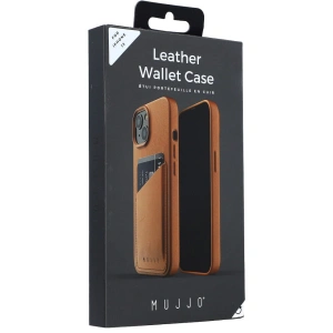 Mujjo Full Leather Wallet Case Apple iPhone 13 (brown)