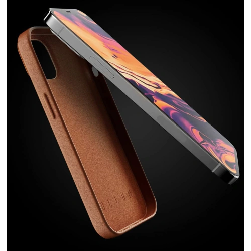 Etui Mujjo Full Leather Wallet Case Apple iPhone 13 (brązowe)