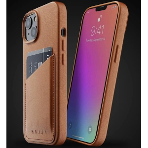 Mujjo Full Leather Wallet Case Apple iPhone 13 (brown)