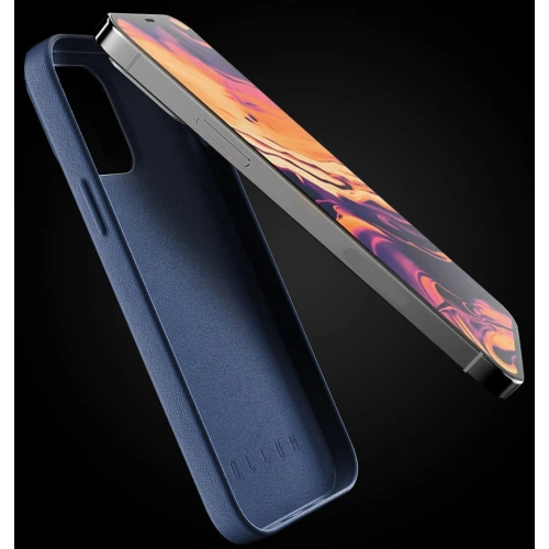 Etui Mujjo Full Leather Wallet Case Apple iPhone 13 Pro Max (niebieskie)