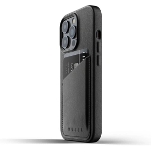 Mujjo Full Leather Wallet Case Apple iPhone 13 Pro Max (black)