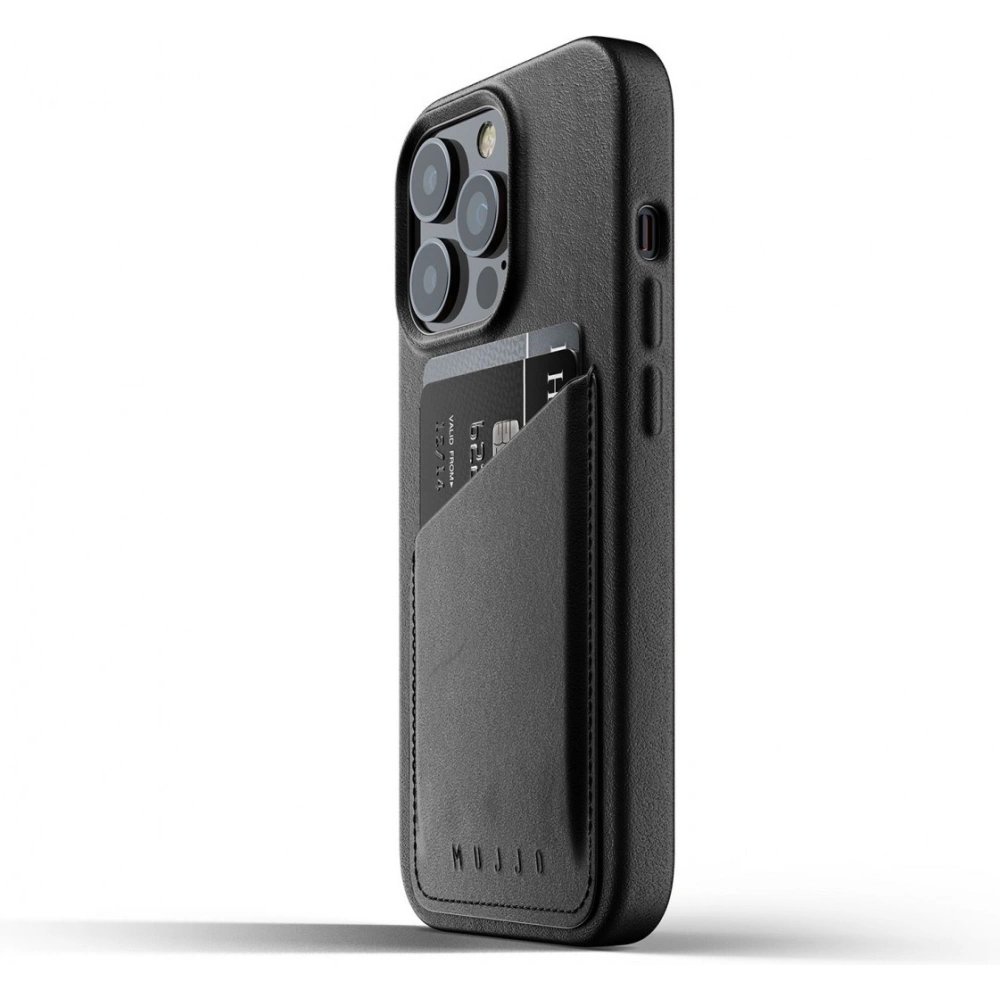 Hurtownia GSM - Etui Mujjo Full Leather Wallet Case Apple iPhone 13 Pro Max (černé) - MUJ066BLK - {ean13} - Hurt