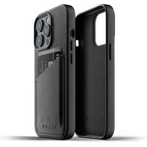 Mujjo Full Leather Wallet Case Apple iPhone 13 Pro Max (black)