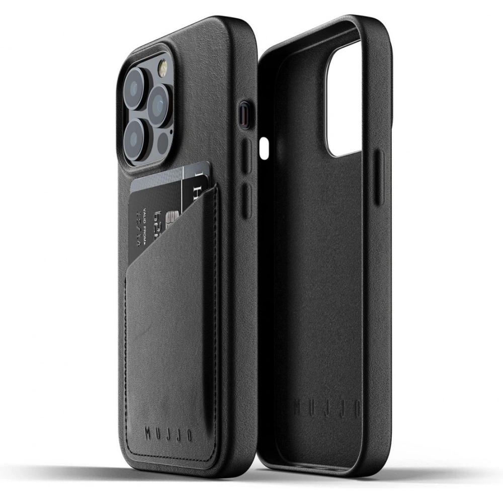 Hurtownia GSM - Etui Mujjo Full Leather Wallet Case Apple iPhone 13 Pro Max (černé) - MUJ066BLK - {ean13} - Hurt