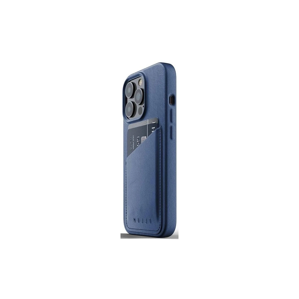 Wholesale Mujjo Full Leather Wallet Case Apple iPhone 13 Pro (blue) - MUJ061BLU - {ean13} - Hurt