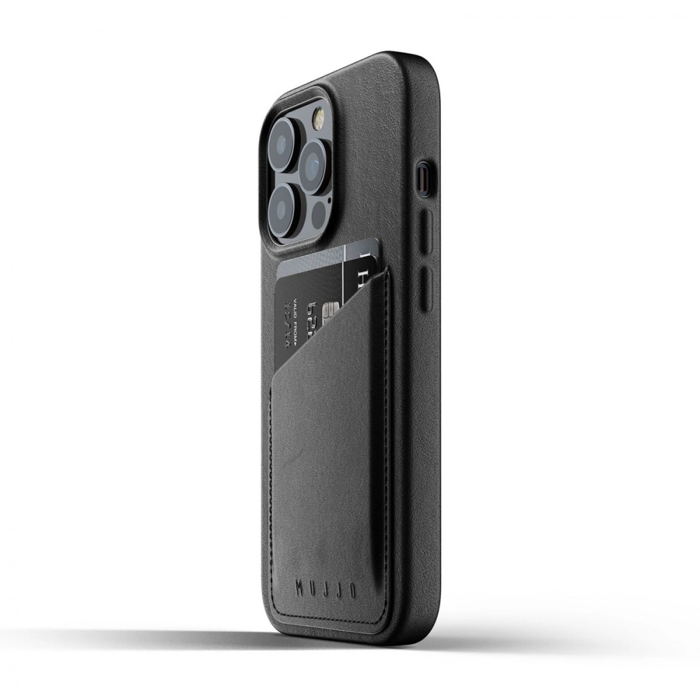 Hurtownia GSM - Etui Mujjo Full Leather Wallet Case Apple iPhone 13 Pro (černé) - MUJ060BLK - {ean13} - Hurt