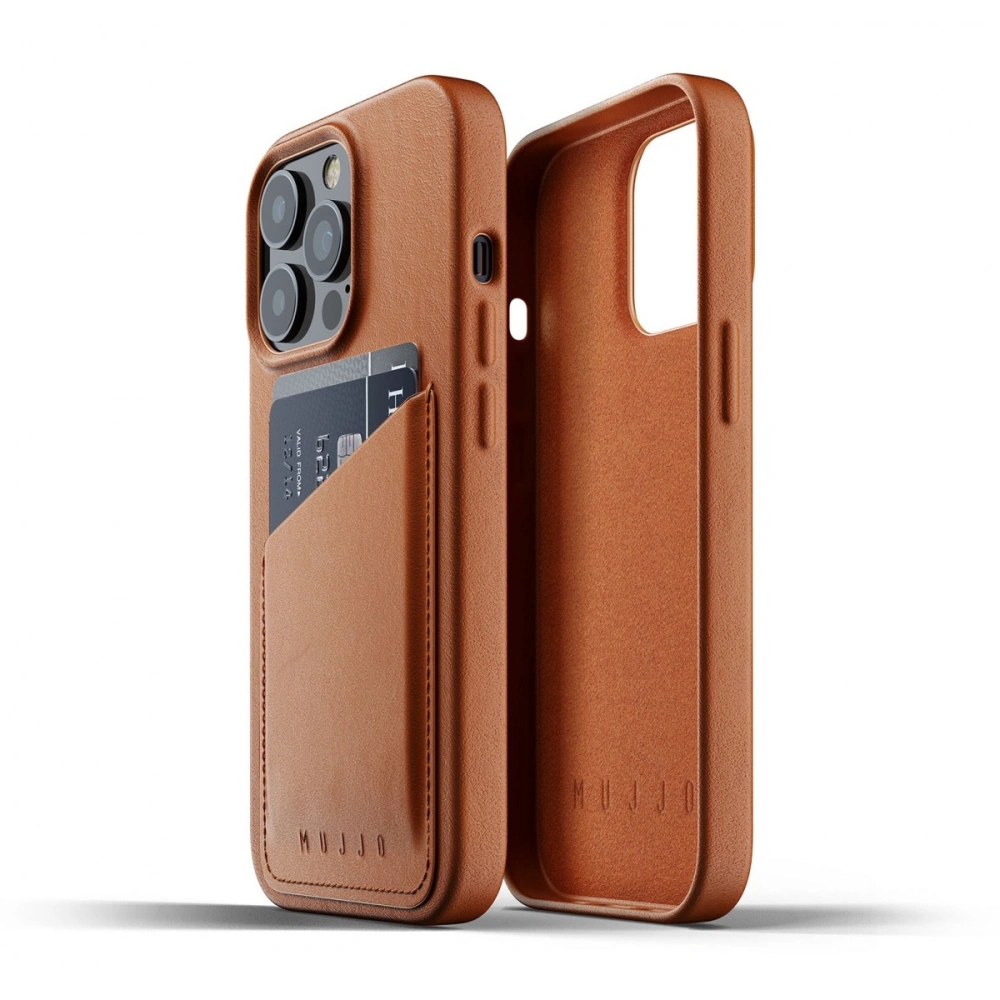 Hurtownia GSM - Etui Mujjo Full Leather Wallet Case Apple iPhone 13 Pro (hnědé) - MUJ059BR - {ean13} - Hurt
