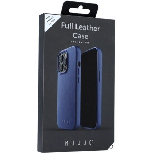Mujjo Full Leather Case Apple iPhone 13 Pro (blue)