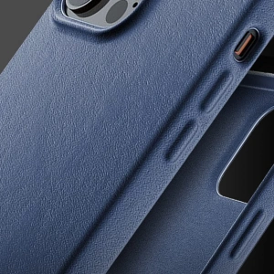 Mujjo Full Leather Case Apple iPhone 13 Pro (blue)