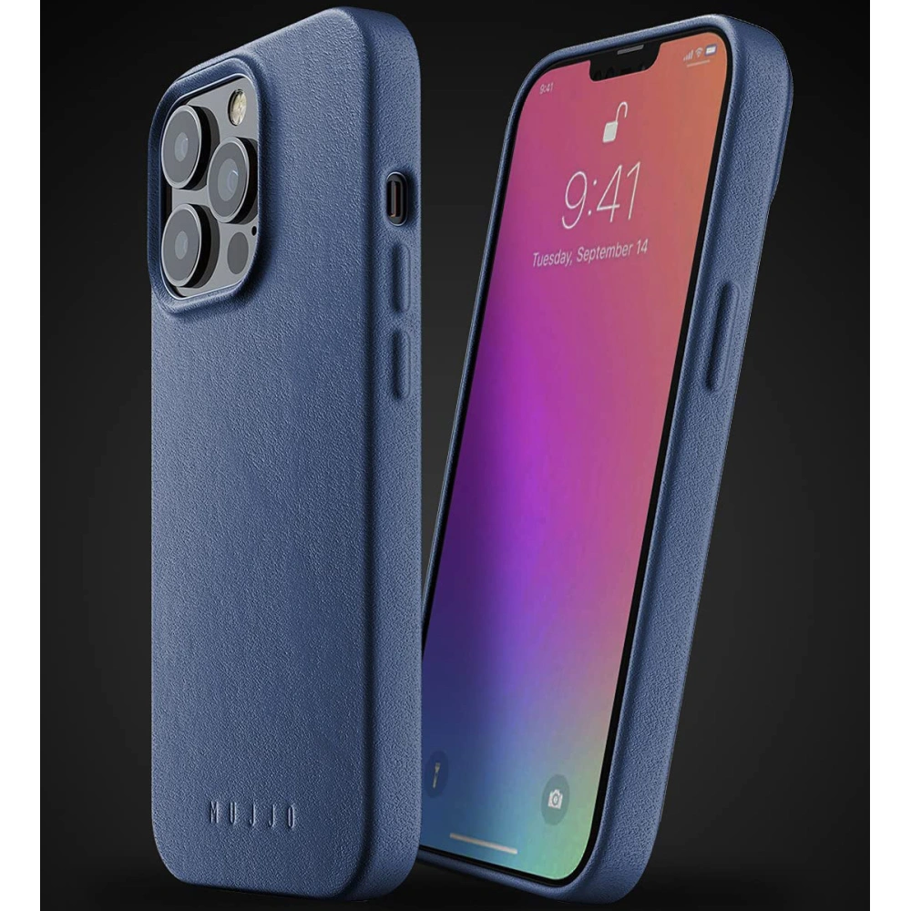 Hurtownia GSM - Etui Mujjo Full Leather Case Apple iPhone 13 Pro (modré) - MUJ058BLU - {ean13} - Hurt